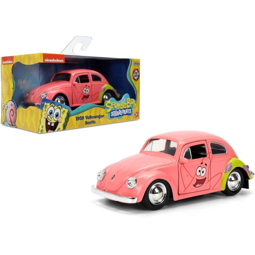 SpongeBob SquarePants - Hollywood Rides - 1:32 1959 VW Beetle Die-Cast Car with